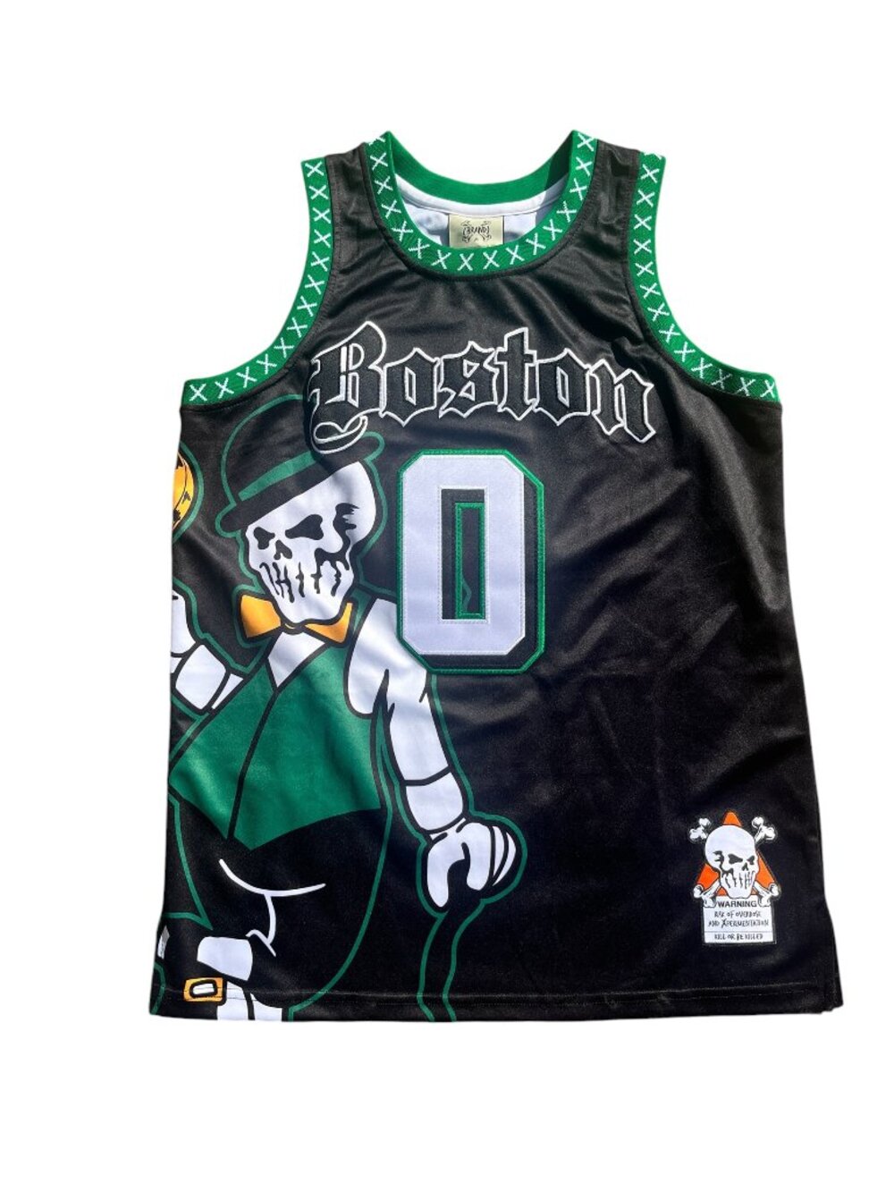 Headgear Classics Tatum Boston Skull Jersey NWT Sz M 🏀💀